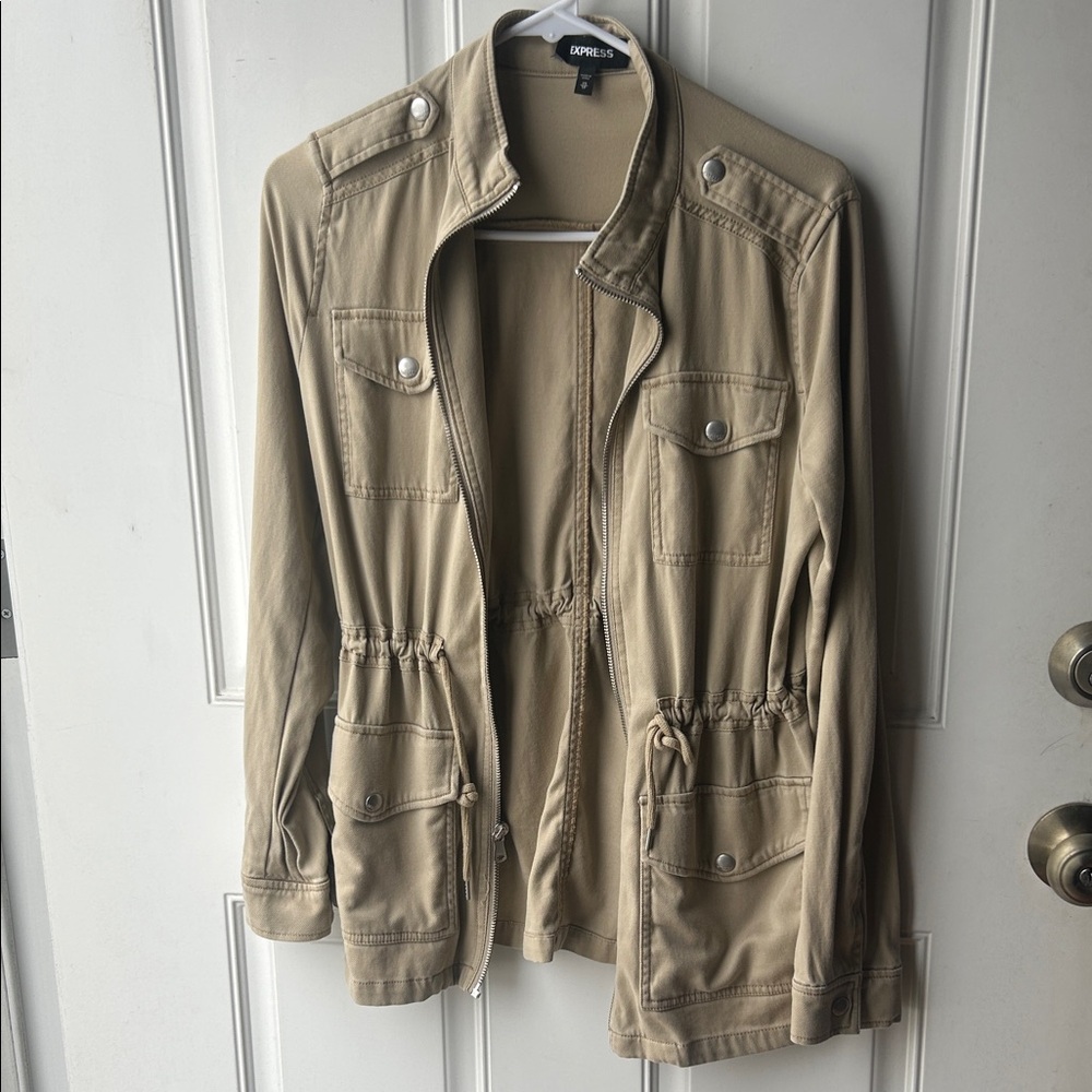Express Women’s Beige Utility Jacket
